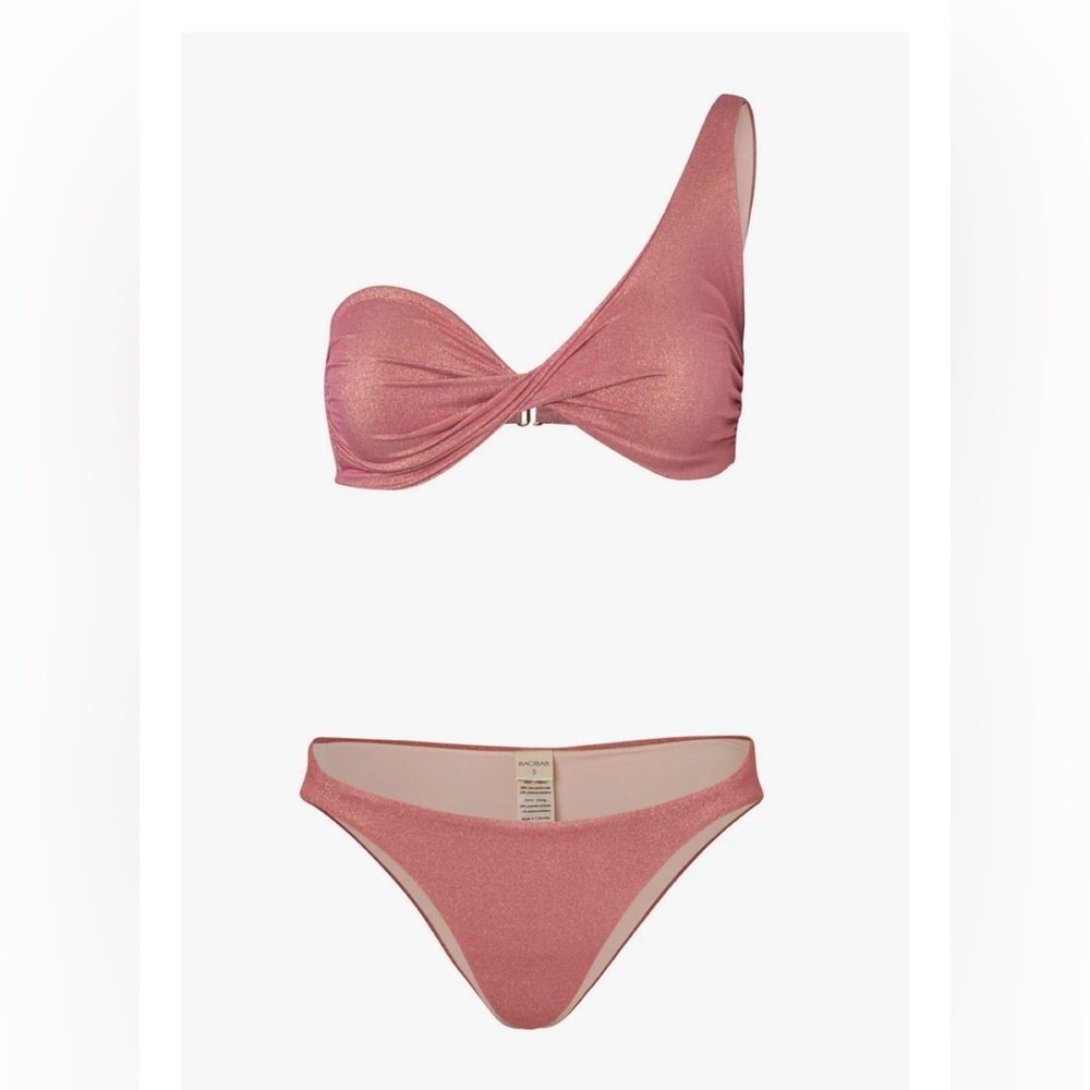 NWT Baobab Ola top and Ola bikini bottom in dusty rose color size S